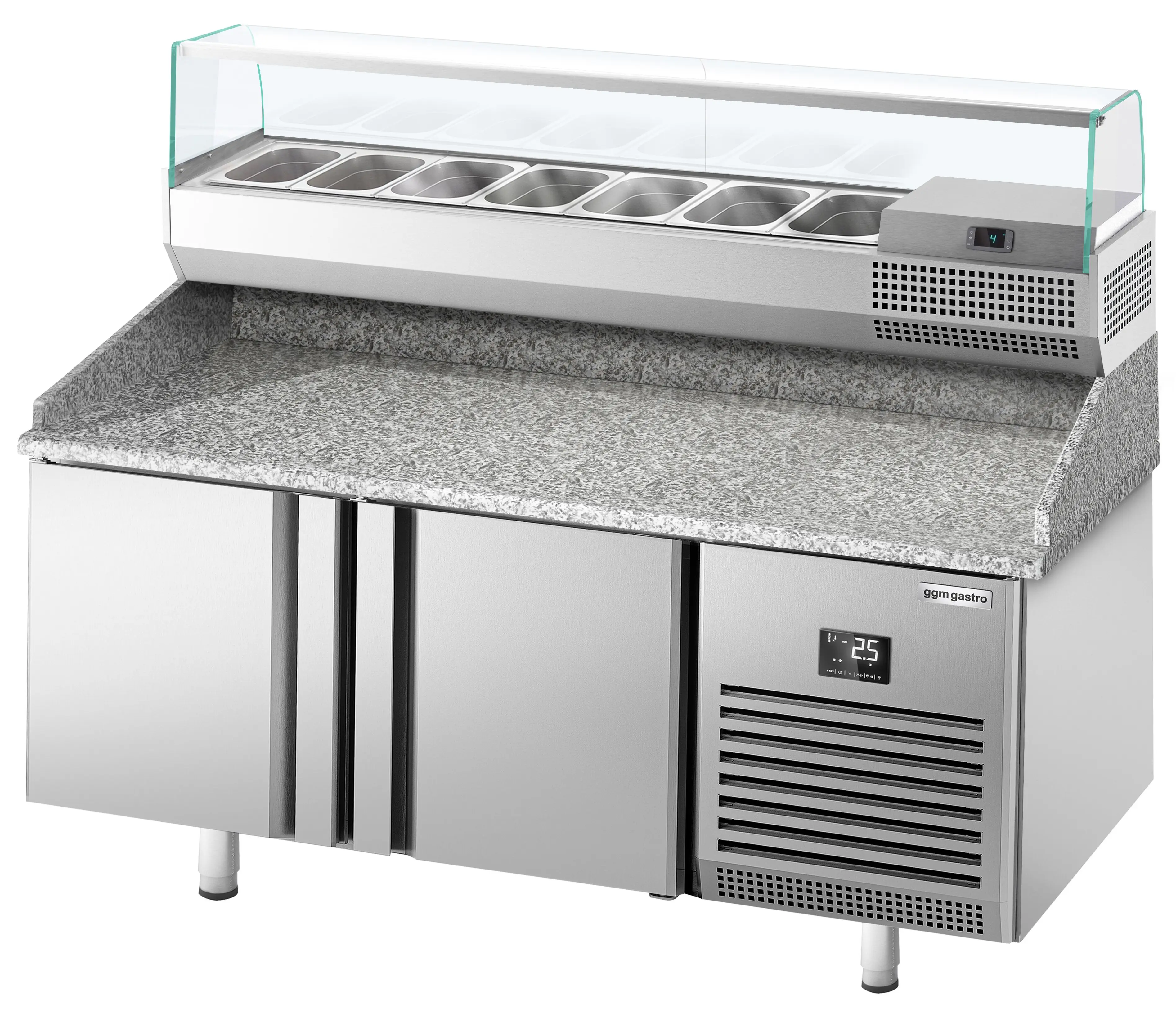 Холодильный стол для пиццы GGM Gastro POI178#AGI173 (Inox) - 4
