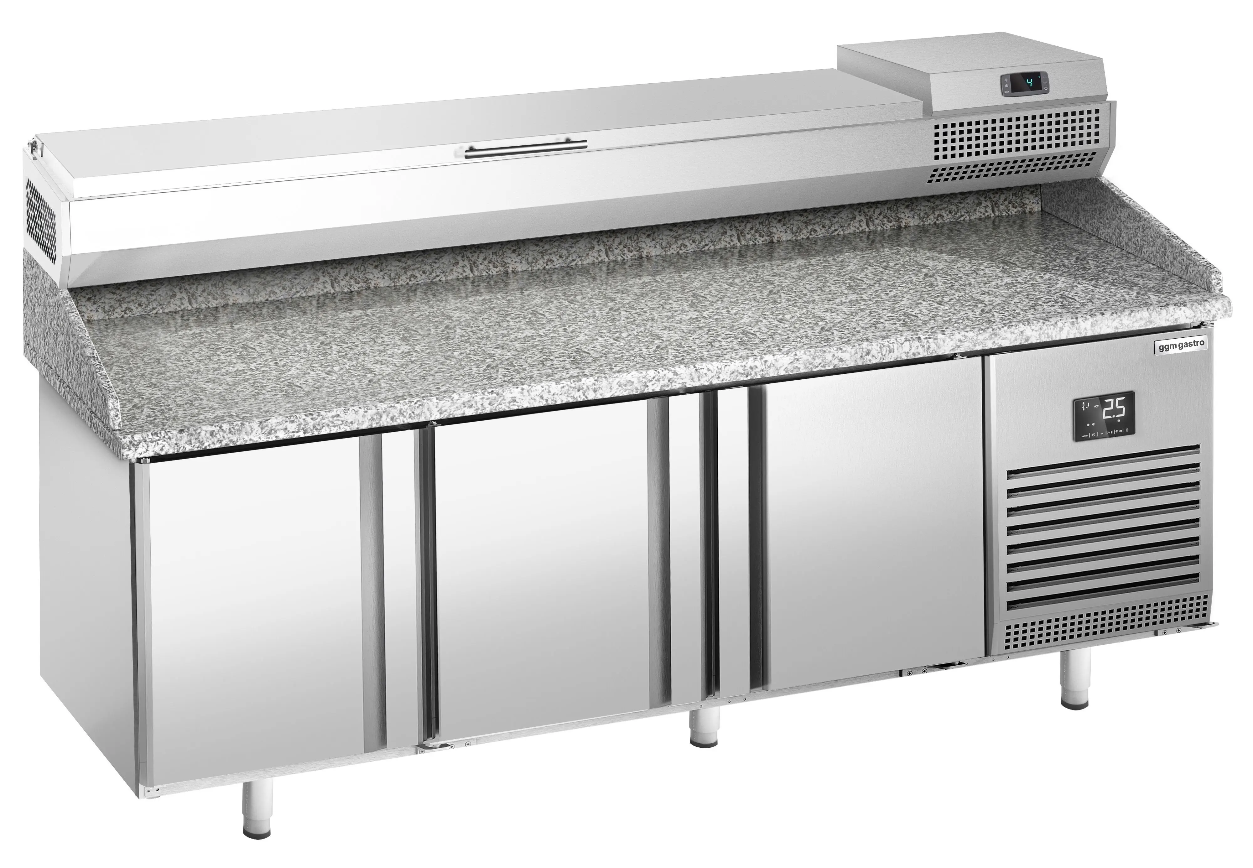 Masa frigorifica pentru pizza GGM Gastro POI207#AEI203 (Inox) - 3