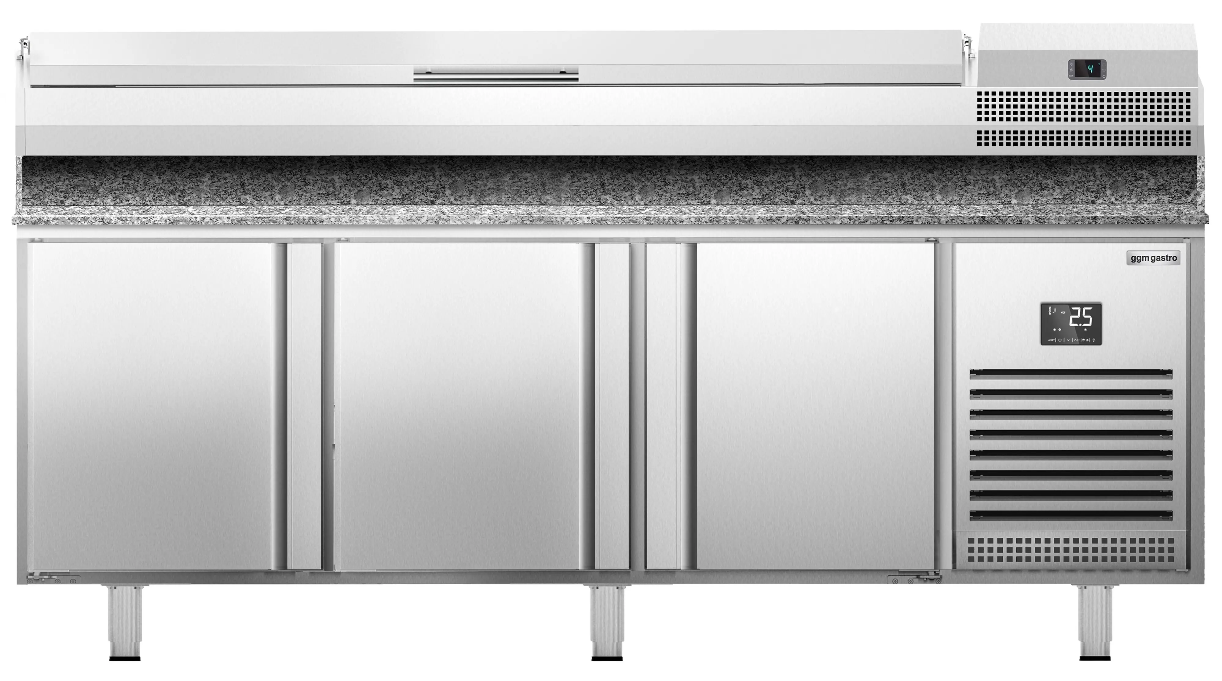 Masa frigorifica pentru pizza GGM Gastro POI207#AEI203 (Inox) - 4