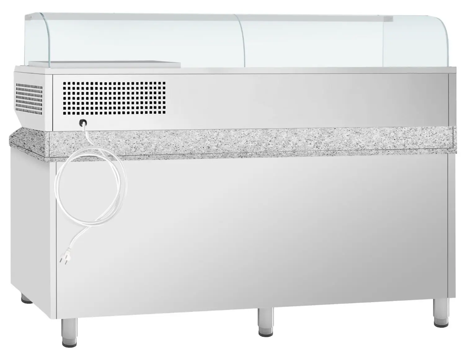 Холодильный стол для пиццы GGM Gastro POI207T2S1212#AGI203 (Inox) - 5