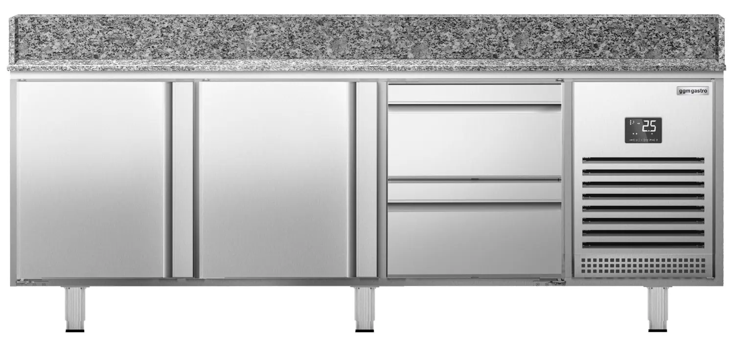 Masa frigorifica pentru pizza GGM Gastro POI207T2S1212 (Inox) - 2