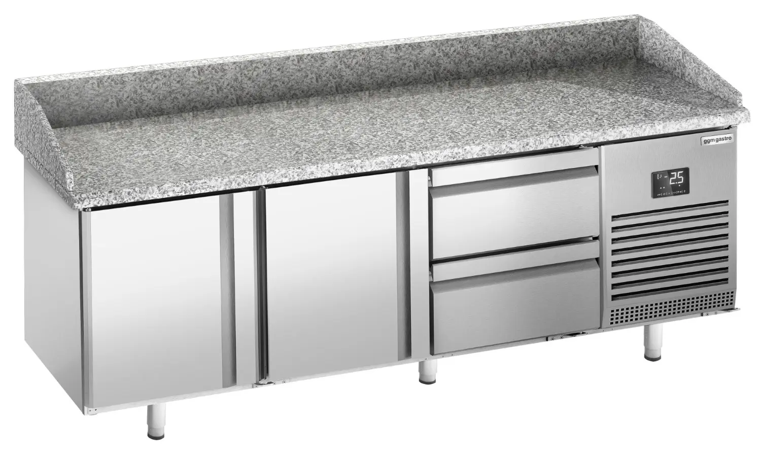 Masa frigorifica pentru pizza GGM Gastro POI207T2S1212 (Inox)