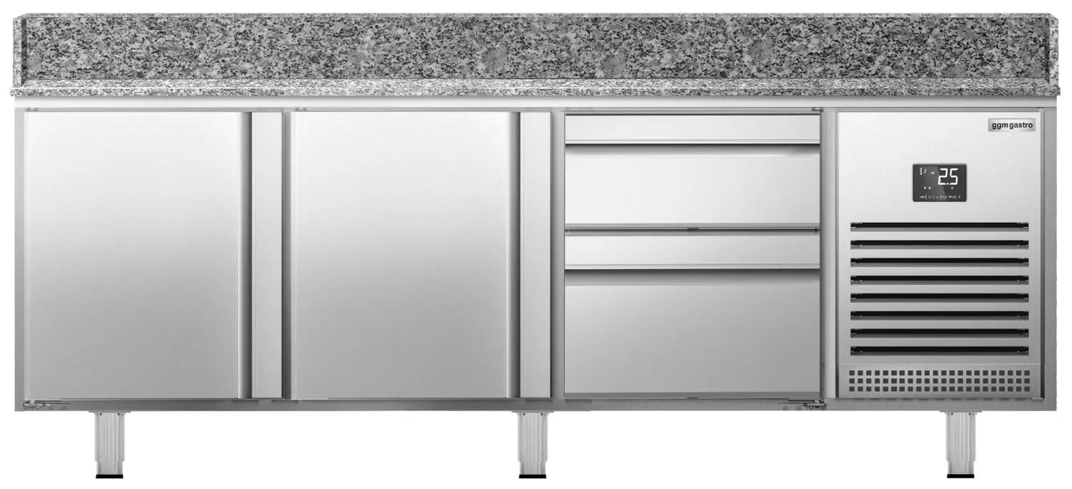 Masa frigorifica pentru pizza GGM Gastro POI207T2S2313 (Inox) - 2
