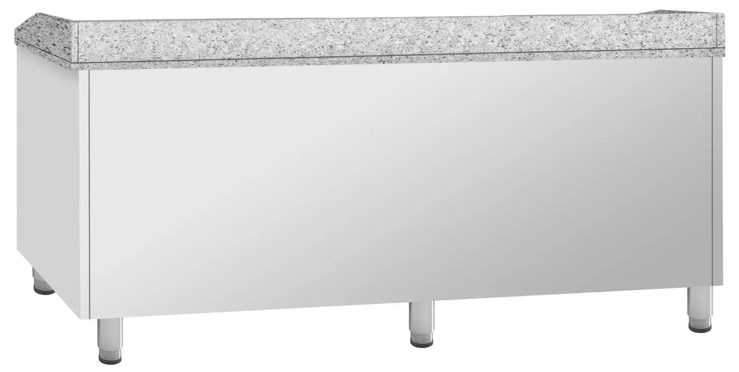 Masa frigorifica pentru pizza GGM Gastro POI207T2S2313 (Inox) - 4