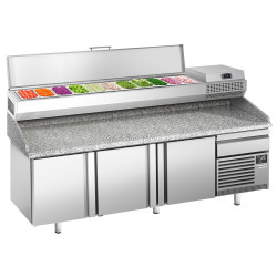 Masa frigorifica pentru pizza GGM Gastro POI238#AEI233 (Inox)