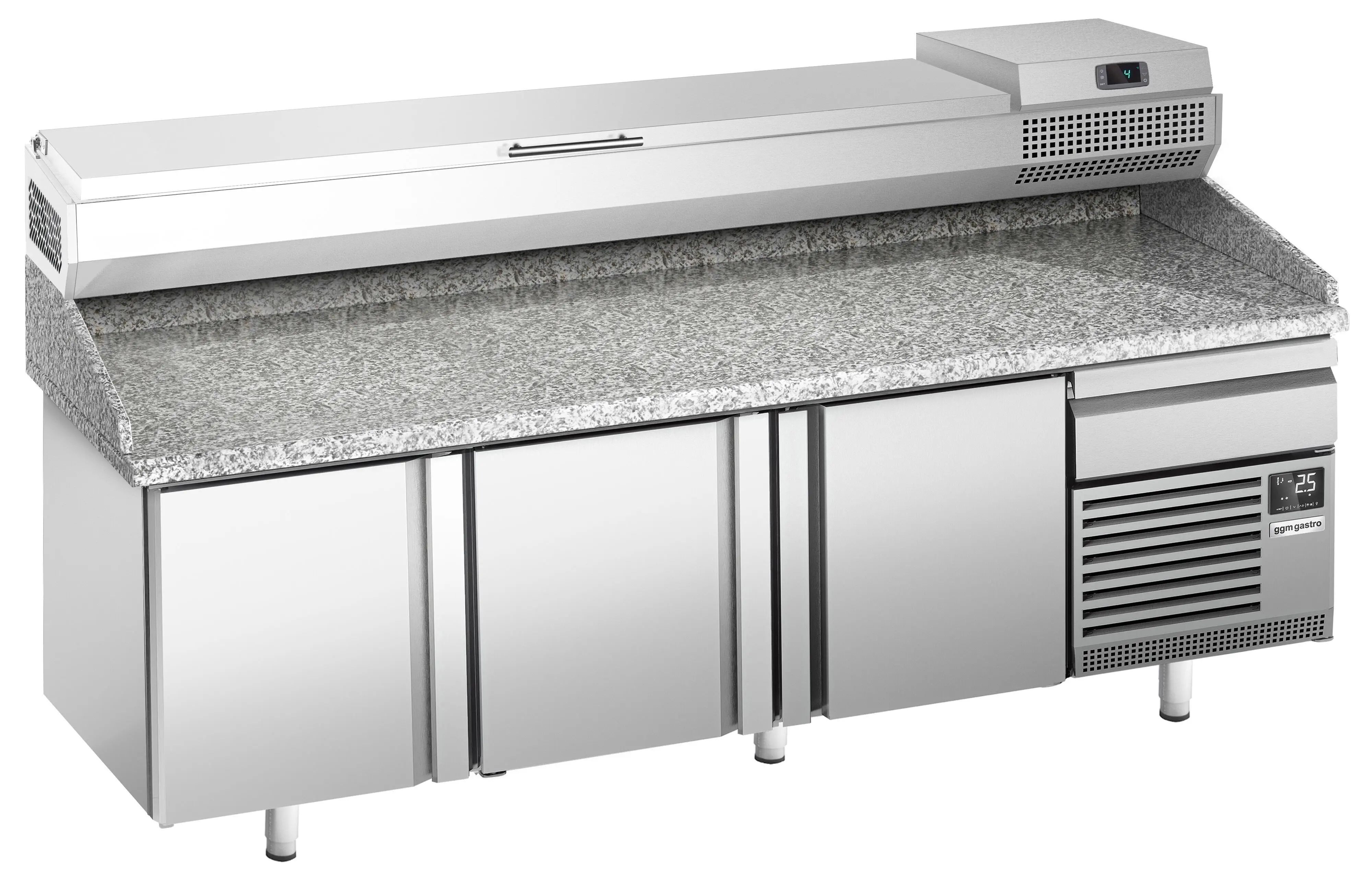 Masa frigorifica pentru pizza GGM Gastro POI238#AEI234 (Inox) - 2