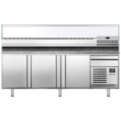 Masa frigorifica pentru pizza GGM Gastro POI238#AGI233 (Inox) Thumb