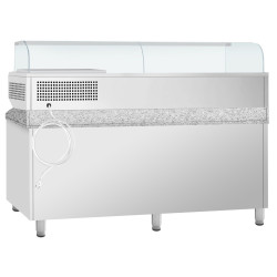 Masa frigorifica pentru pizza GGM Gastro POI238#AGI233 (Inox) Thumb
