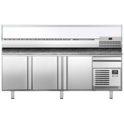 Masa frigorifica pentru pizza GGM Gastro POI238#AGI234 (Inox) Thumb