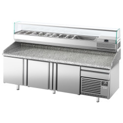 Masa frigorifica pentru pizza GGM Gastro POI238#AGI234 (Inox) Thumb