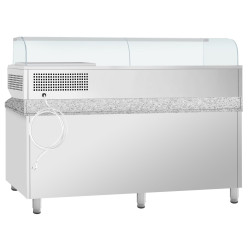Masa frigorifica pentru pizza GGM Gastro POI238#AGI234 (Inox) Thumb