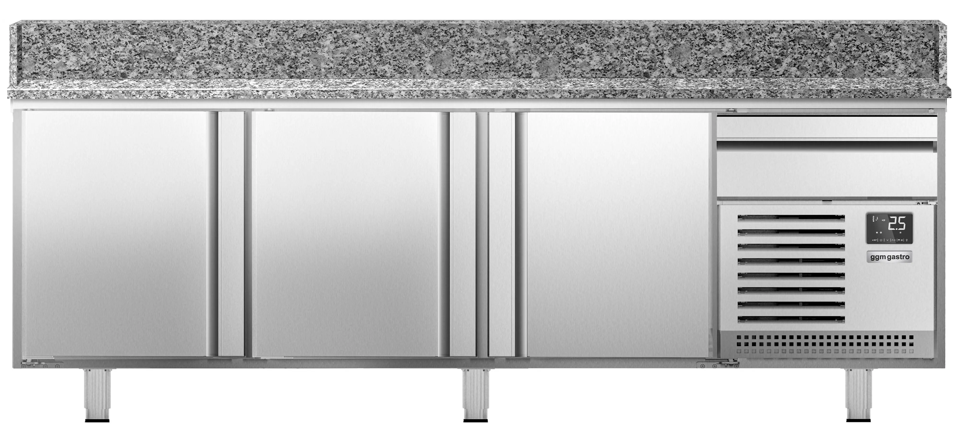 Masa frigorifica pentru pizza GGM Gastro POI238 (Inox) - 2