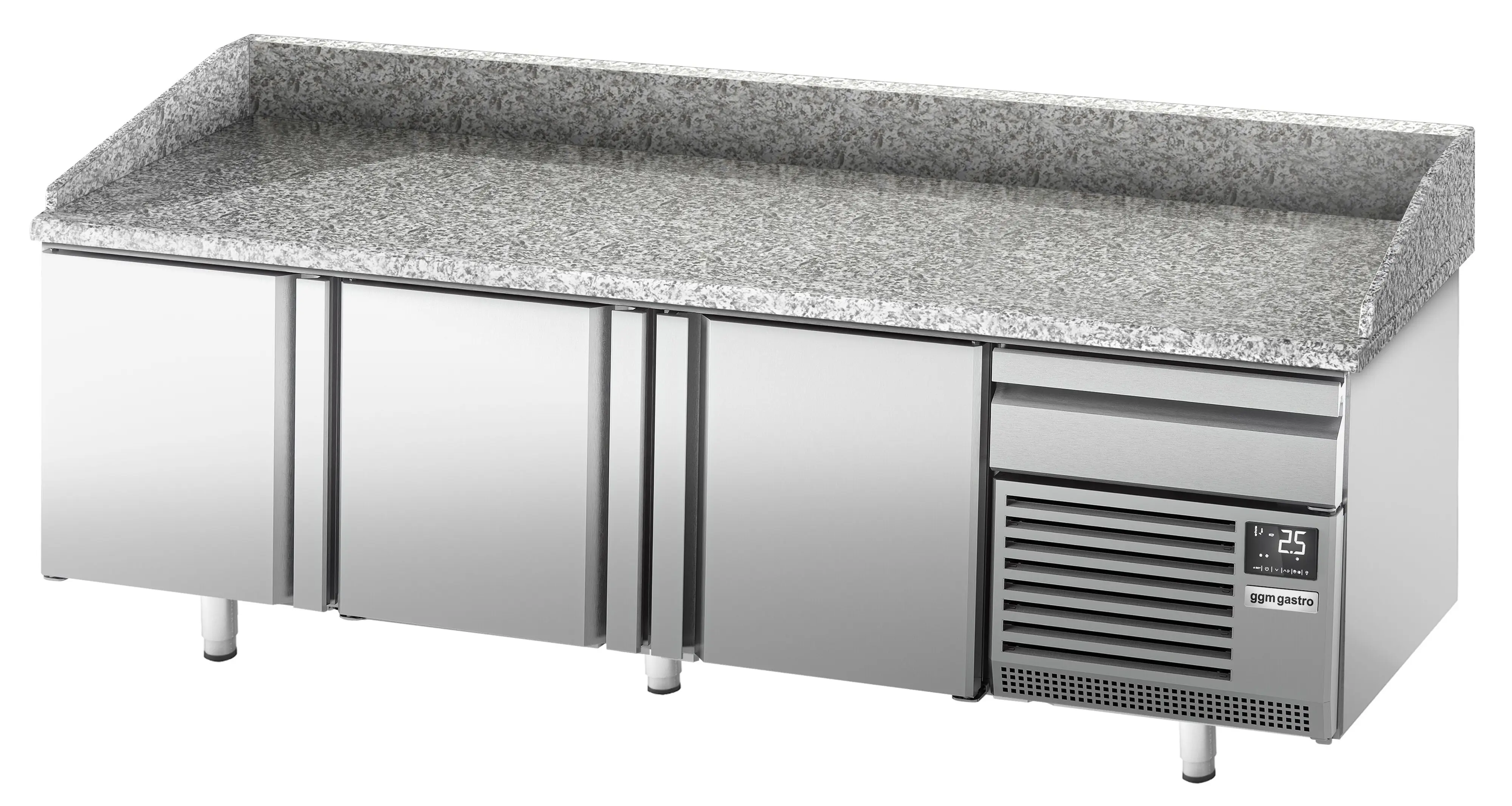 Masa frigorifica pentru pizza GGM Gastro POI238 (Inox) - 3