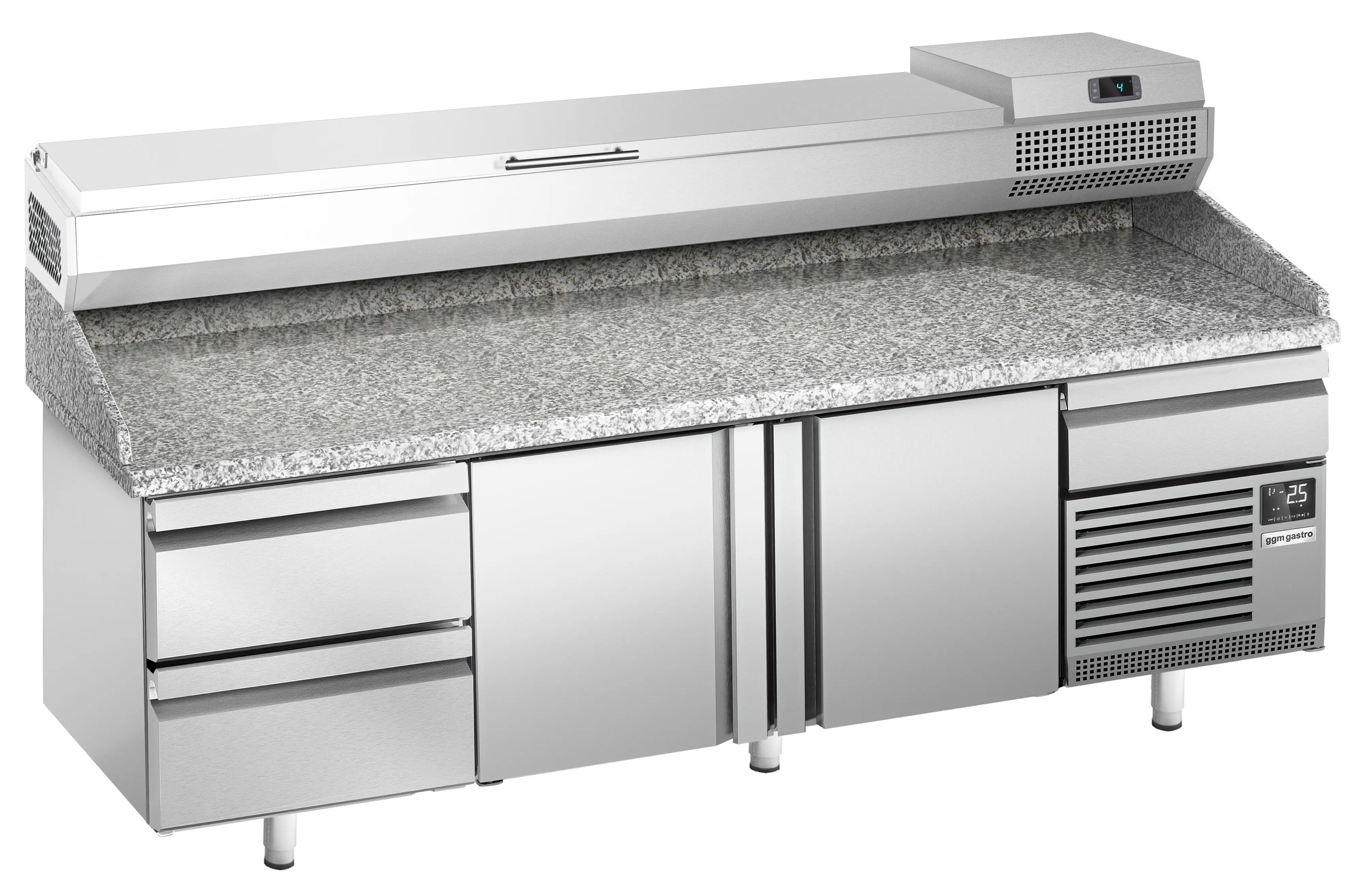 Masa frigorifica pentru pizza GGM Gastro POI238S2#AEI233 (Inox) - 2