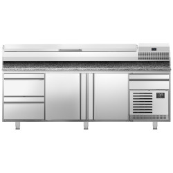 Masa frigorifica pentru pizza GGM Gastro POI238S2#AEI233 (Inox) Thumb