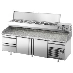 Masa frigorifica pentru pizza GGM Gastro POI238S2#AEI233 (Inox) Thumb
