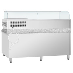Masa frigorifica pentru pizza GGM Gastro POI238S2#AGI233 (Inox) Thumb