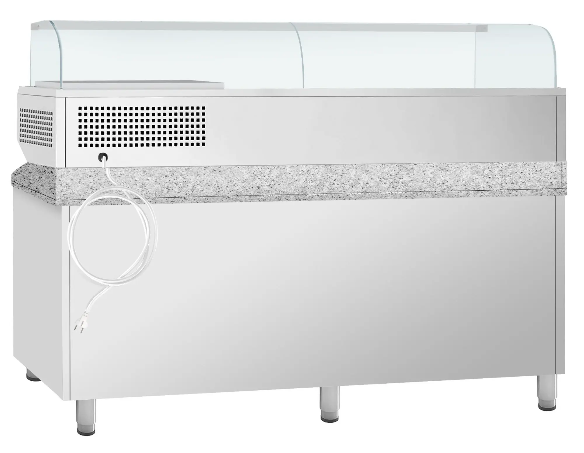 Masa frigorifica pentru pizza GGM Gastro POI238S2#AGI233 (Inox) - 4