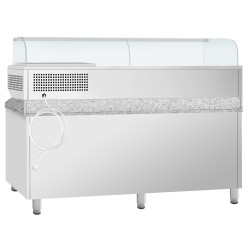 Masa frigorifica pentru pizza GGM Gastro POI238S2#AGI234 (Inox) Thumb