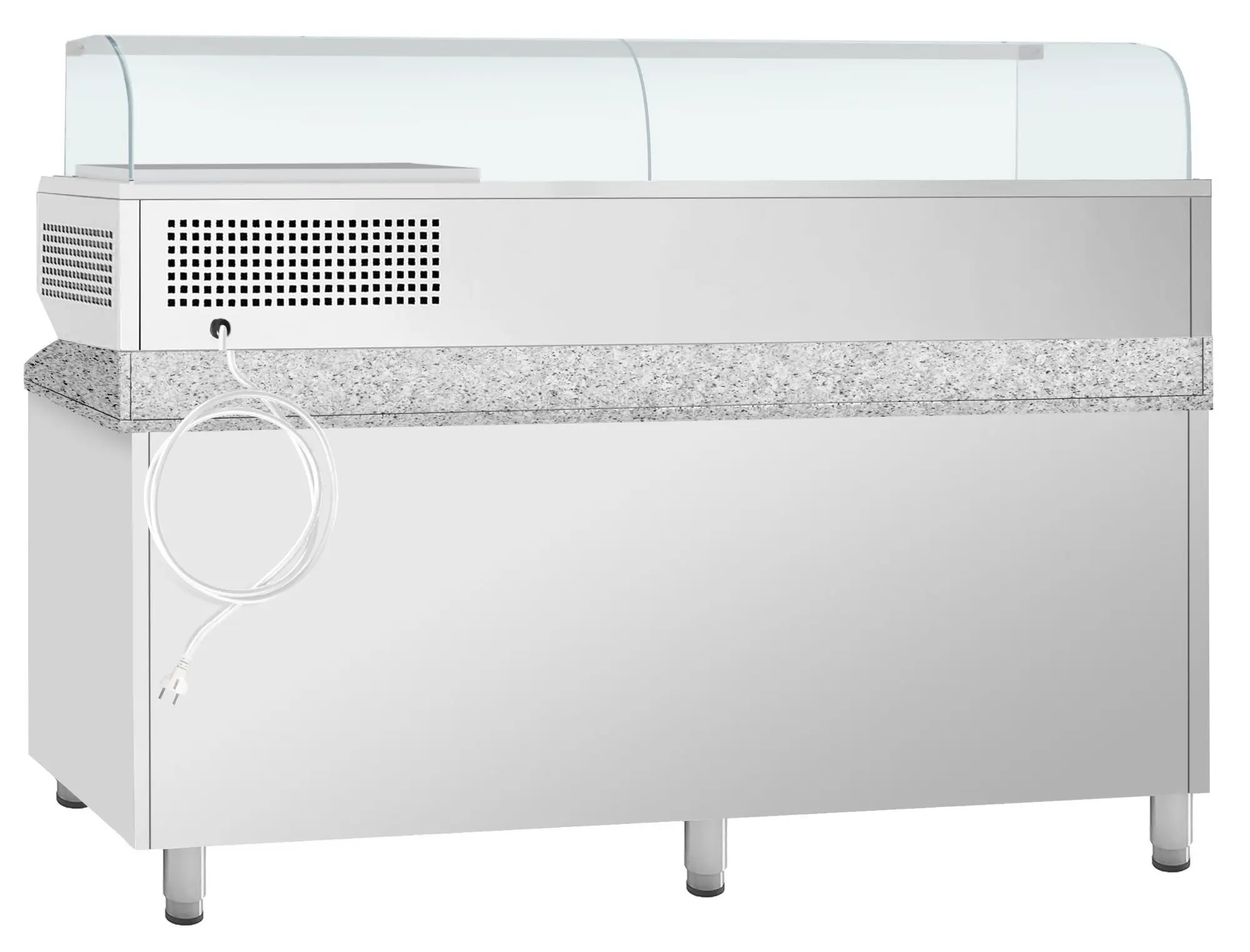 Masa frigorifica pentru pizza GGM Gastro POI238S2#AGI234 (Inox) - 4