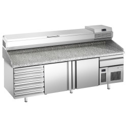 Masa frigorifica pentru pizza GGM Gastro POI238S6#AEI233 (Inox) Thumb