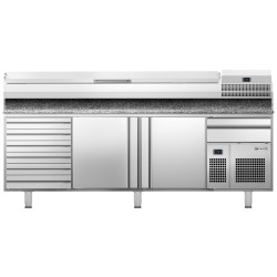 Masa frigorifica pentru pizza GGM Gastro POI238S6#AEI233 (Inox) Thumb