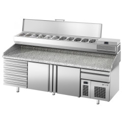Masa frigorifica pentru pizza GGM Gastro POI238S6#AEI233 (Inox) Thumb