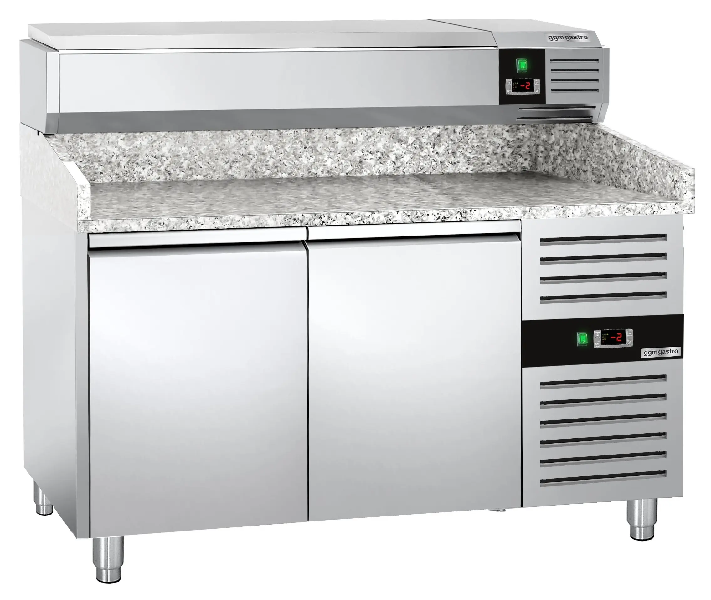 Masa frigorifica pentru pizza GGM Gastro POS158ND#AGG153END (Inox) - 3