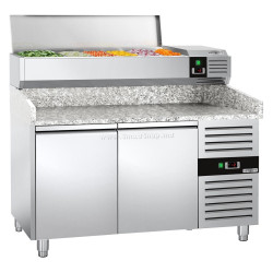 Холодильный стол для пиццы GGM Gastro POS158ND#AGG153END (Inox)