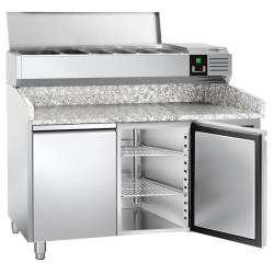Masa frigorifica pentru pizza GGM Gastro POS158ND#AGG153END (Inox) Thumb