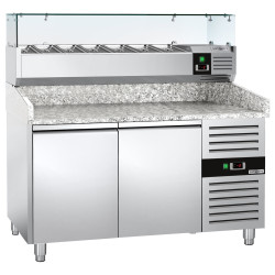Холодильный стол для пиццы GGM Gastro POS158ND#AGG153ND (Inox) Thumb