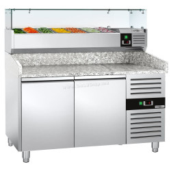 Холодильный стол для пиццы GGM Gastro POS158ND#AGG153ND (Inox)