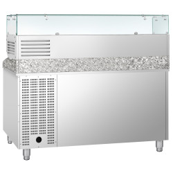 Холодильный стол для пиццы GGM Gastro POS158ND#AGG153ND (Inox) Thumb