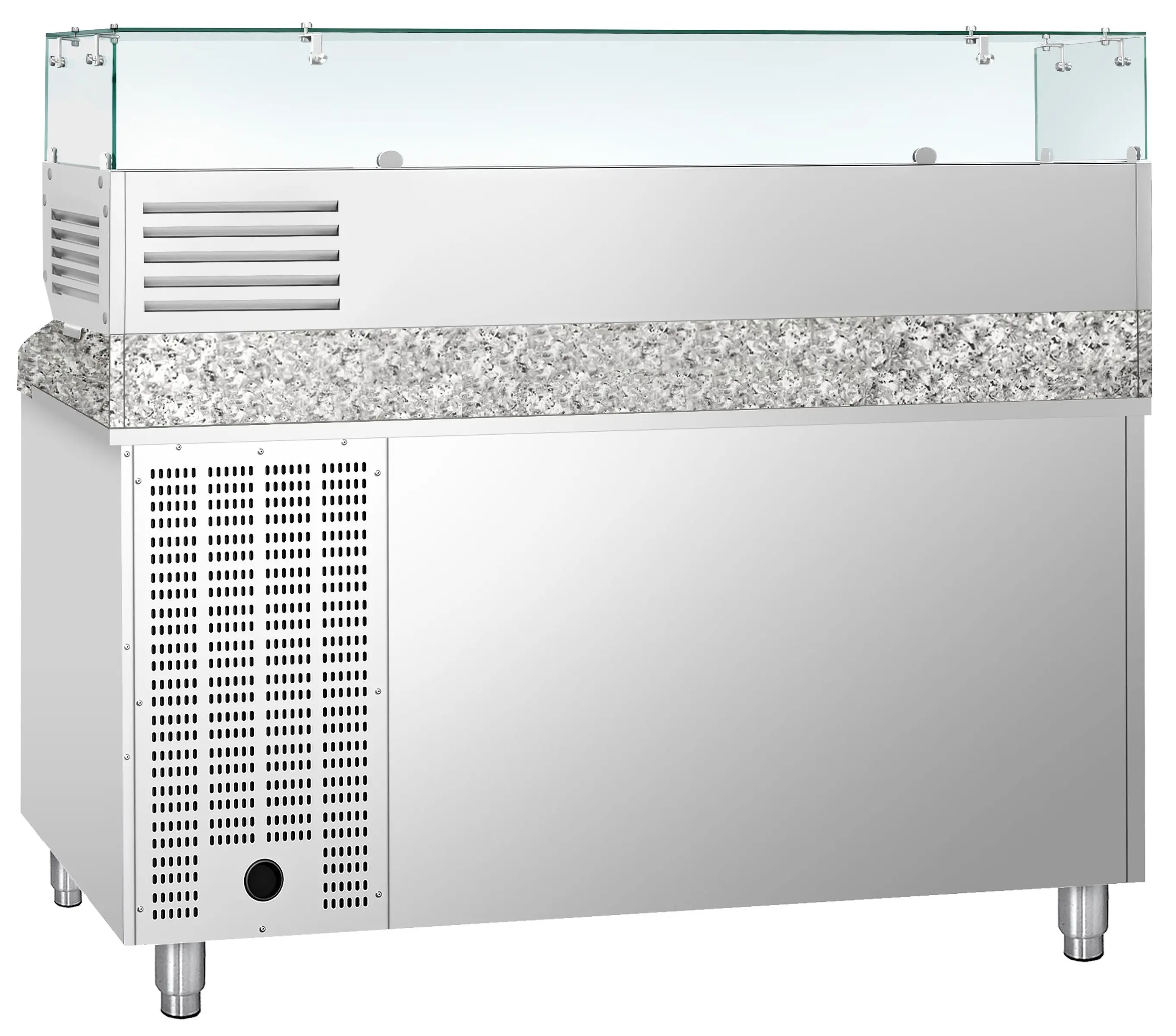 Холодильный стол для пиццы GGM Gastro POS158ND#AGG153ND (Inox) - 4