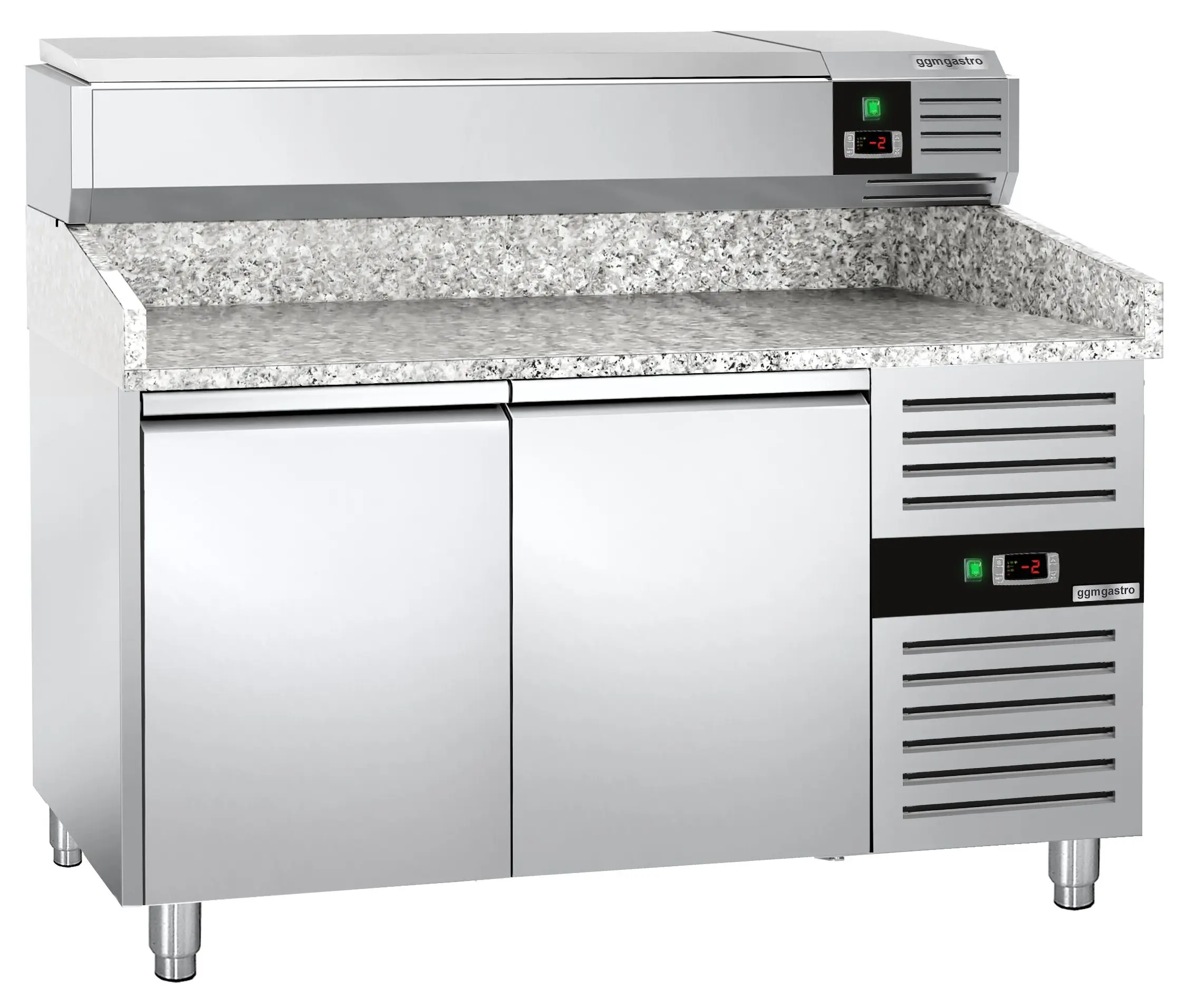 Холодильный стол для пиццы GGM Gastro POS158ND#AGG154END (Inox) - 3