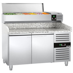Холодильный стол для пиццы GGM Gastro POS158ND#AGG154END (Inox)