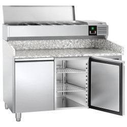 Холодильный стол для пиццы GGM Gastro POS158ND#AGG154END (Inox) Thumb