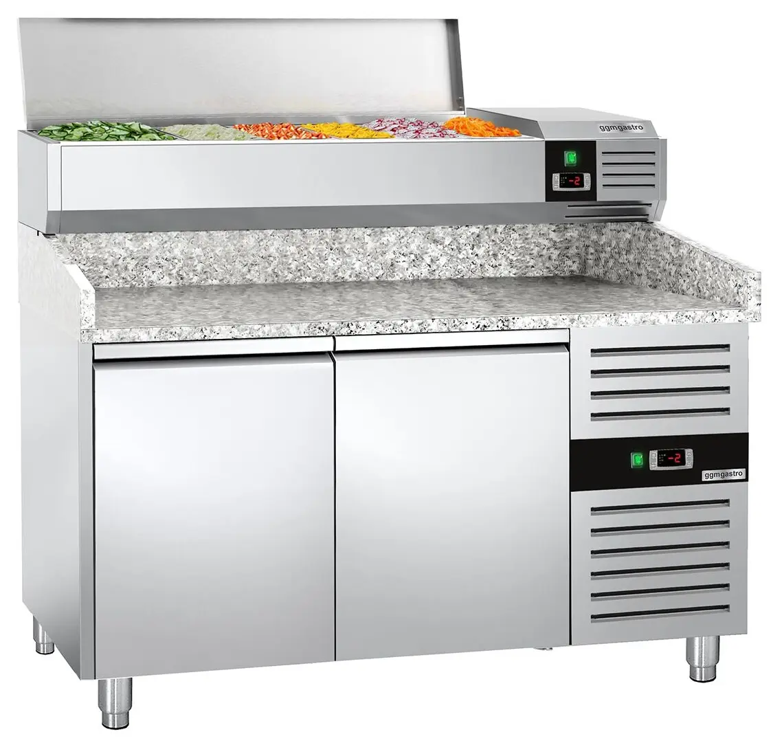 Холодильный стол для пиццы GGM Gastro POS158ND#AGG154END (Inox)