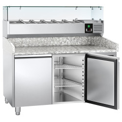 Masa frigorifica pentru pizza GGM Gastro POS158ND#AGG154ND (Inox) Thumb