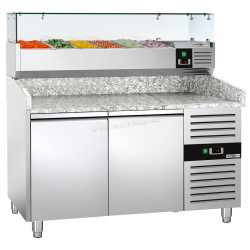 Masa frigorifica pentru pizza GGM Gastro POS158ND#AGG154ND (Inox)
