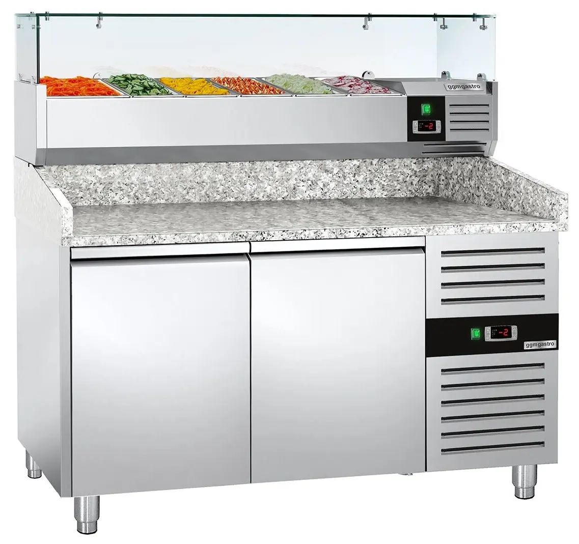 Masa frigorifica pentru pizza GGM Gastro POS158ND#AGG154ND (Inox)