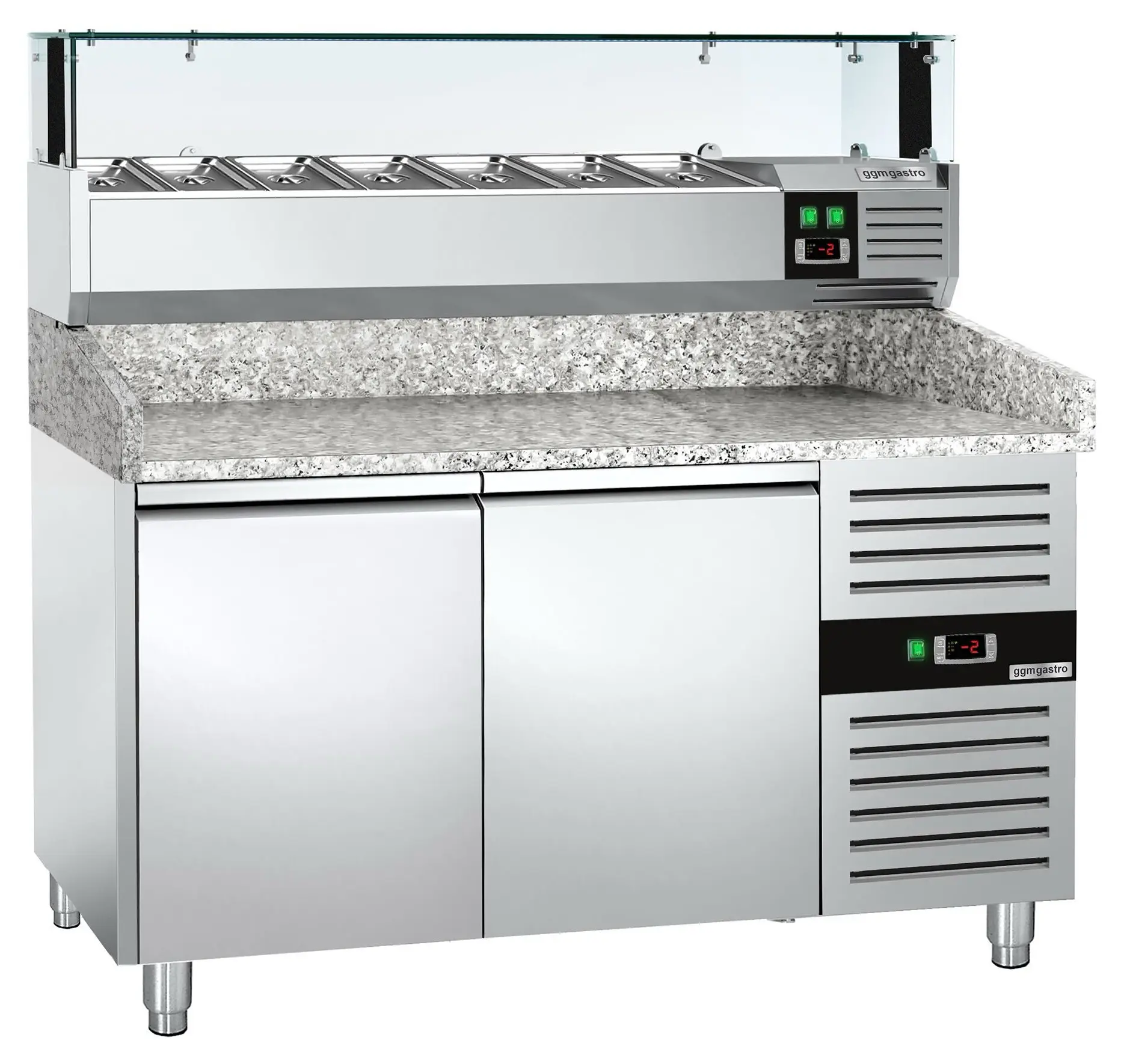Masa frigorifica pentru pizza GGM Gastro POS158ND#AGS153LND (Inox) - 2