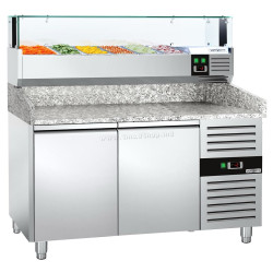 Холодильный стол для пиццы GGM Gastro POS158ND#AGS154LND (Inox)