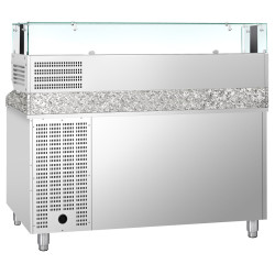 Холодильный стол для пиццы GGM Gastro POS158ND#AGS154LND (Inox) Thumb