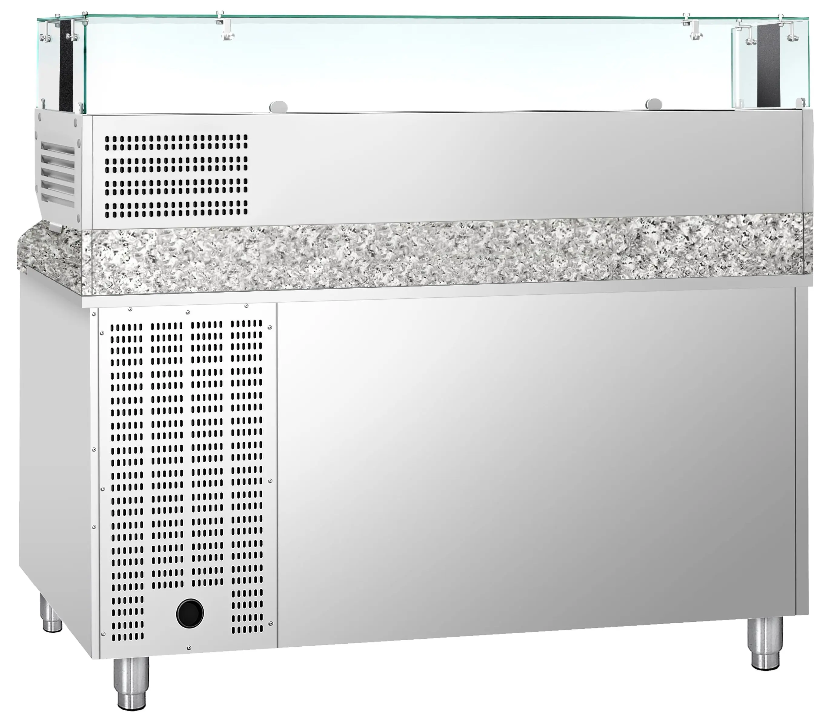 Холодильный стол для пиццы GGM Gastro POS158ND#AGS154LND (Inox) - 5