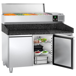Холодильный стол для пиццы GGM Gastro POS158SG#AGG153END (Inox) Thumb