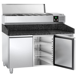 Холодильный стол для пиццы GGM Gastro POS158SG#AGG153END (Inox) Thumb