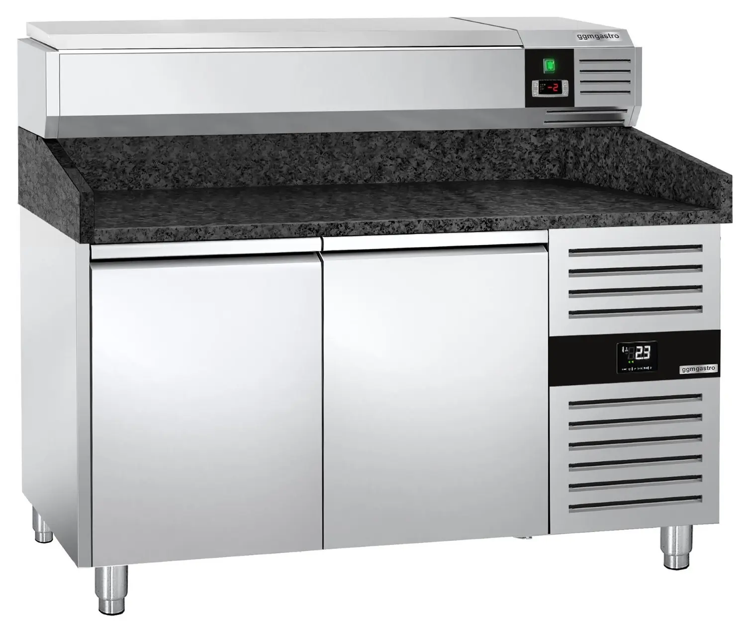 Холодильный стол для пиццы GGM Gastro POS158SG#AGG153END (Inox) - 5