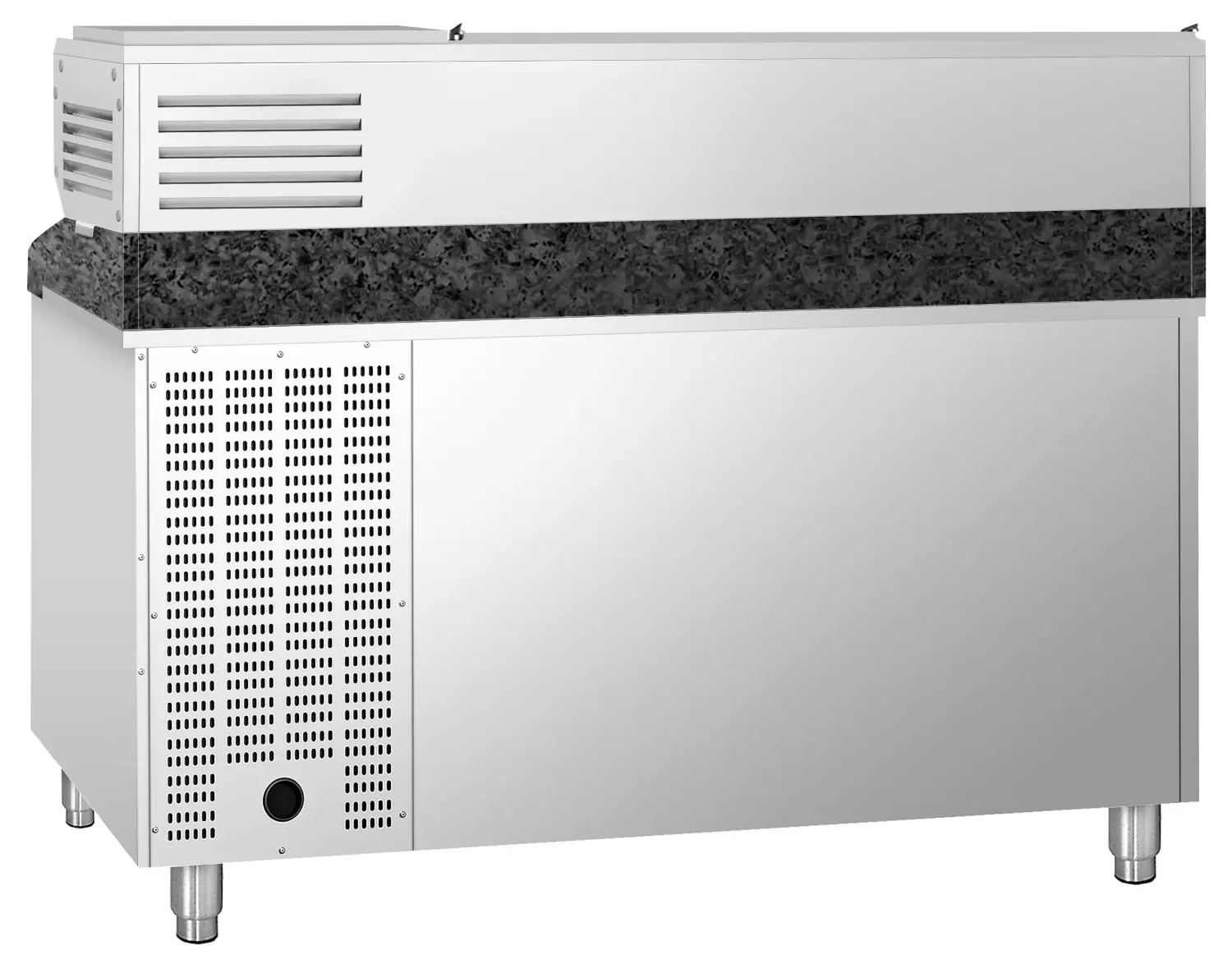 Холодильный стол для пиццы GGM Gastro POS158SG#AGG153END (Inox) - 6