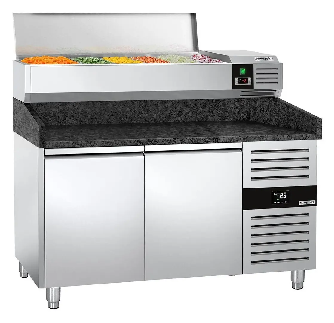 Холодильный стол для пиццы GGM Gastro POS158SG#AGG153END (Inox)